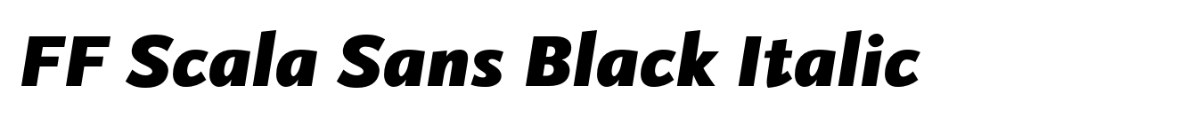 FF Scala Sans Black Italic